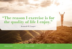 early morning exercise