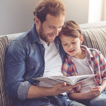 Couple looking at each other