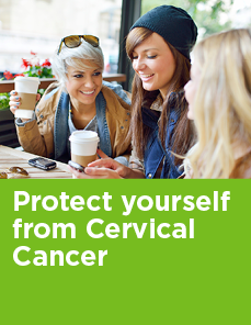 Three young women sitting at coffee shop