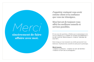 Carte postale graphique de remerciement