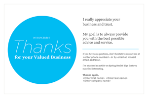 Graphic thank you post card